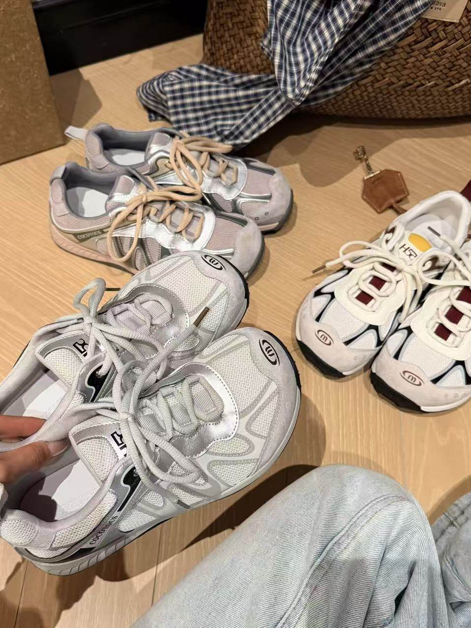 H55女鞋有氧计划2.0芒果头2026春季新款轻户外拼色系带轻便徒步鞋主图