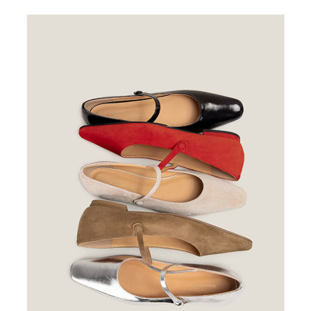 【鞋匠女王×三季苾备】Jin口小羊绒一字带圆头玛丽珍鞋平底单鞋