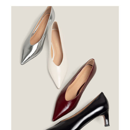 【鞋匠女王×極简極奢】ROW风尖头细跟单鞋舒适气质浅口高跟鞋