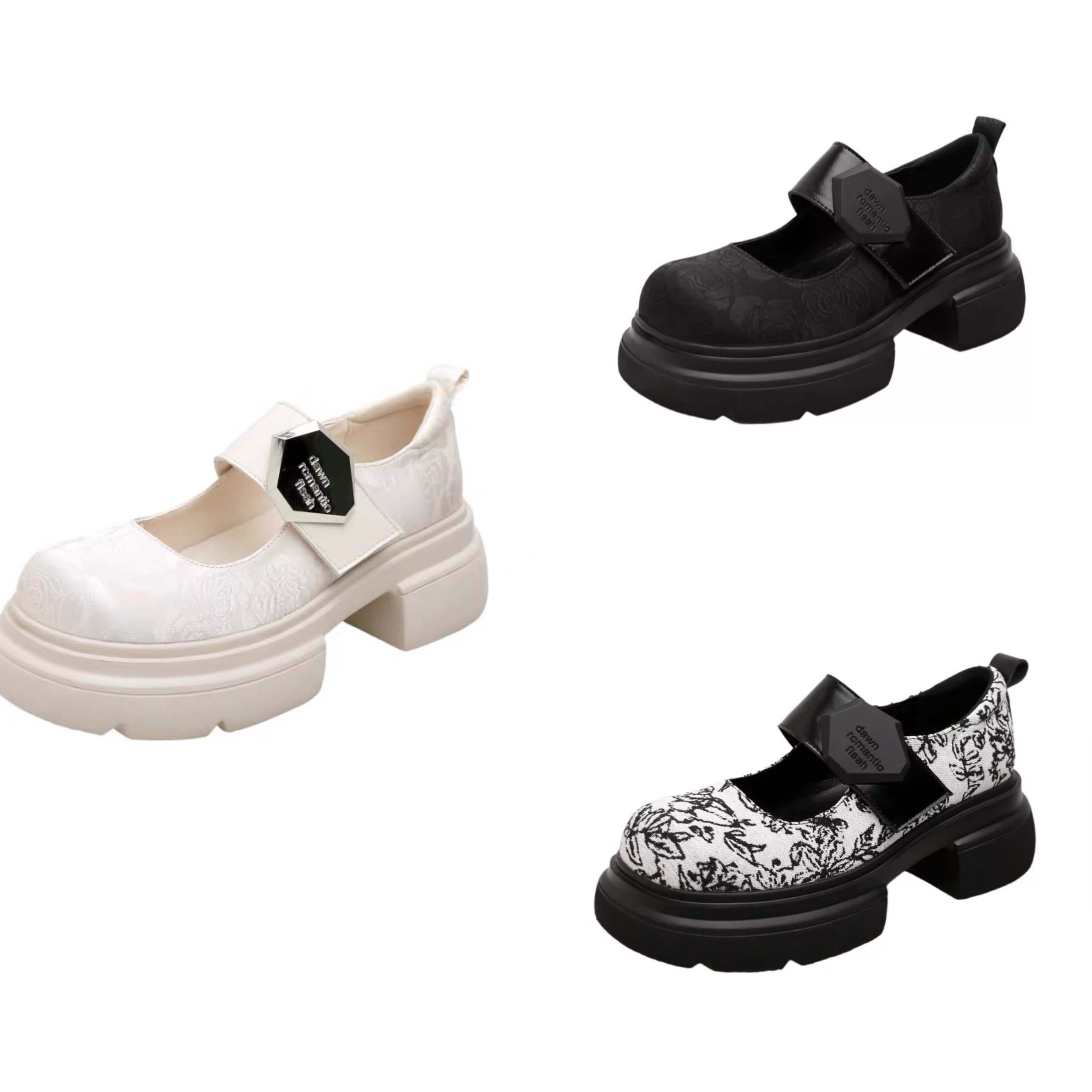 2.27小榴莲【跑单限购】牛皮+超仟时尚百搭乐福鞋3727-1 K801主图