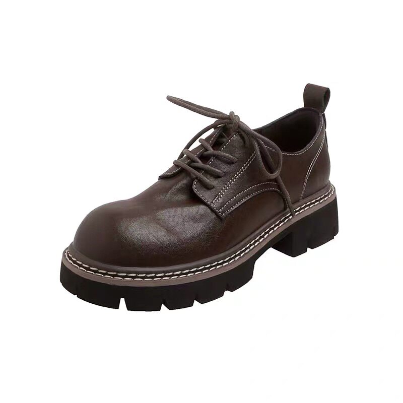 2.27小榴莲【跑单限购】牛皮+超仟时尚百搭乐福鞋3618-1 K801主图