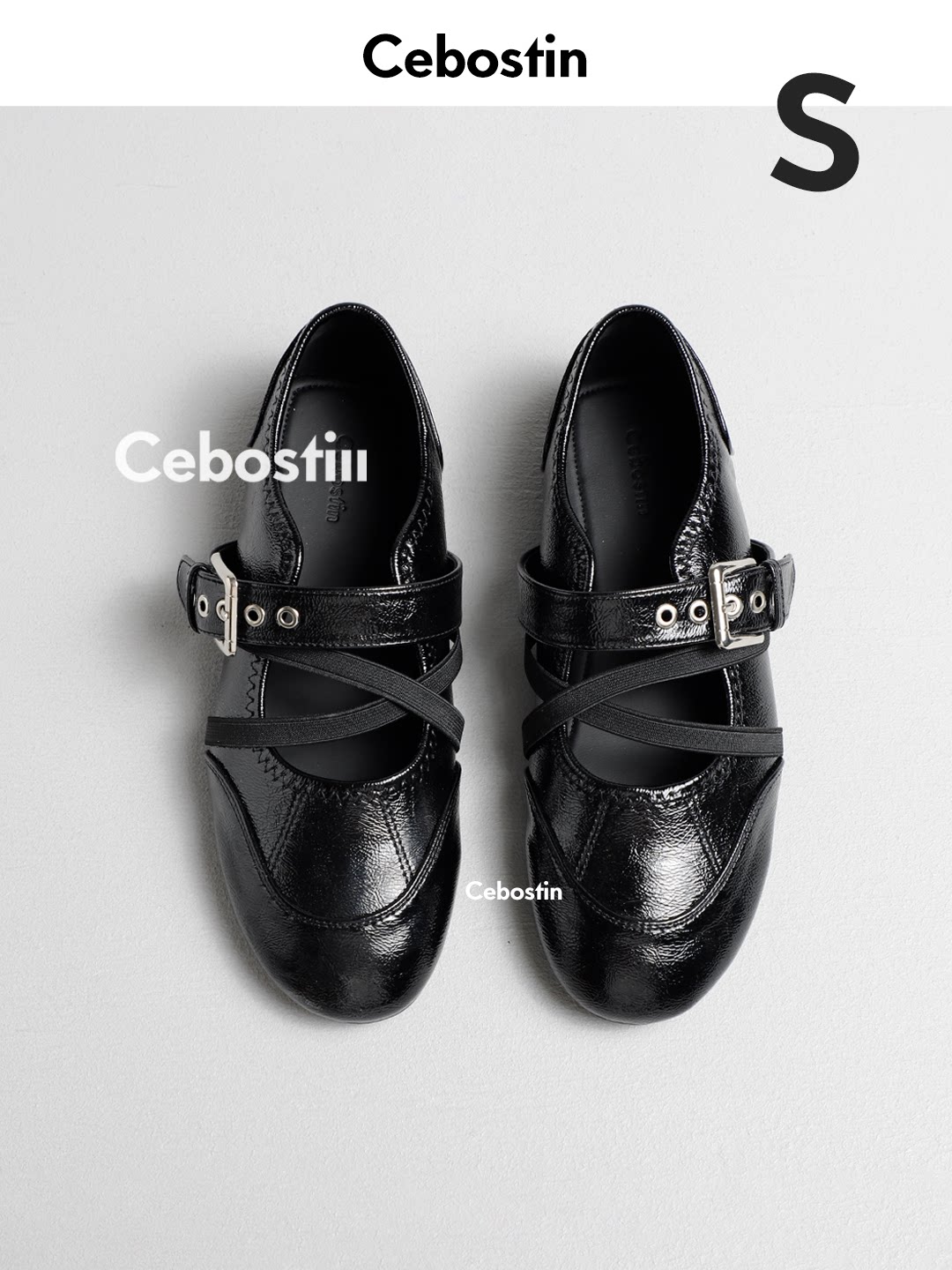 【腹肌商店】单鞋 2cm内增高版玛丽珍鞋芭蕾通勤鞋小皮鞋春季新款主图