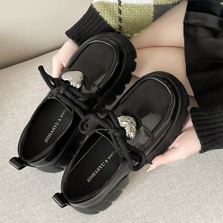 2.27小榴莲【跑单限购】牛皮+超仟时尚百搭乐福鞋3588-5 K801