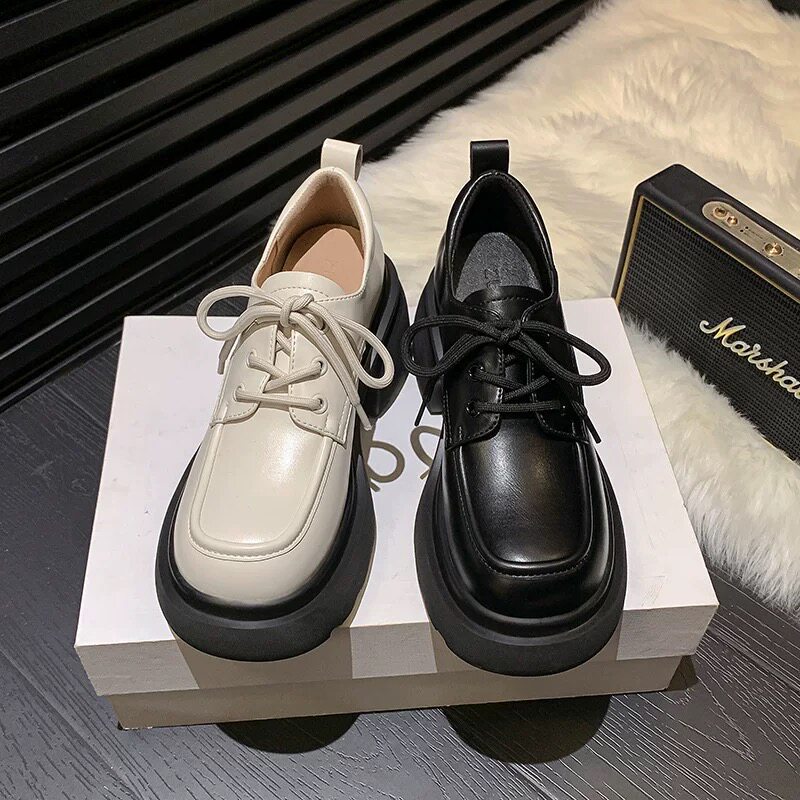 2.27小榴莲【跑单限购】牛皮+超仟时尚百搭乐福鞋9238-2 K801主图