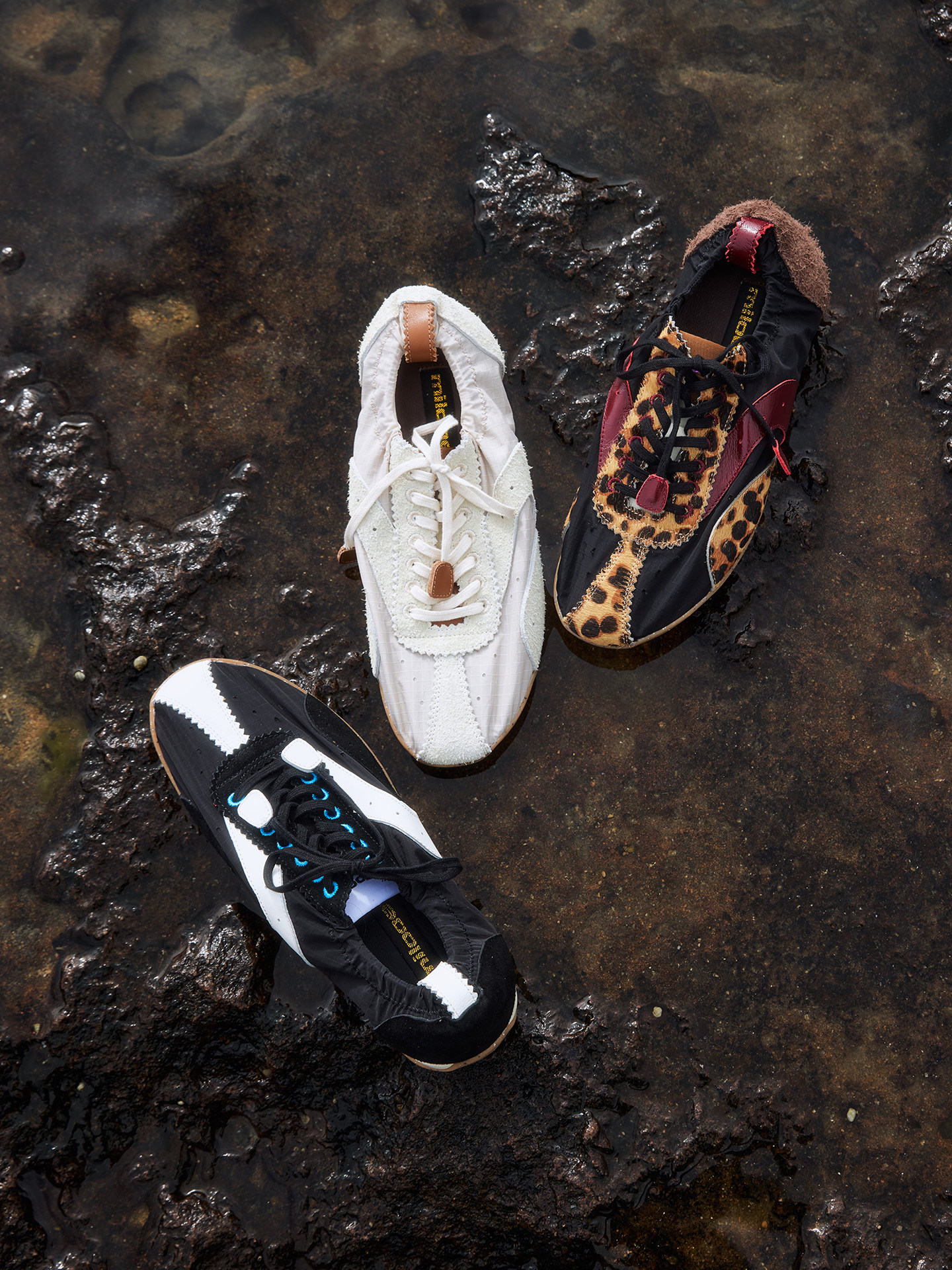 迷失麋鹿【跳跳糖赛车德训】真皮经典德训鞋女系带阿甘运动休闲鞋主图