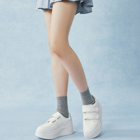 TATA他她小白鲸2.0厚底板鞋女百搭增高小白鞋子2026新款G3N01AM6