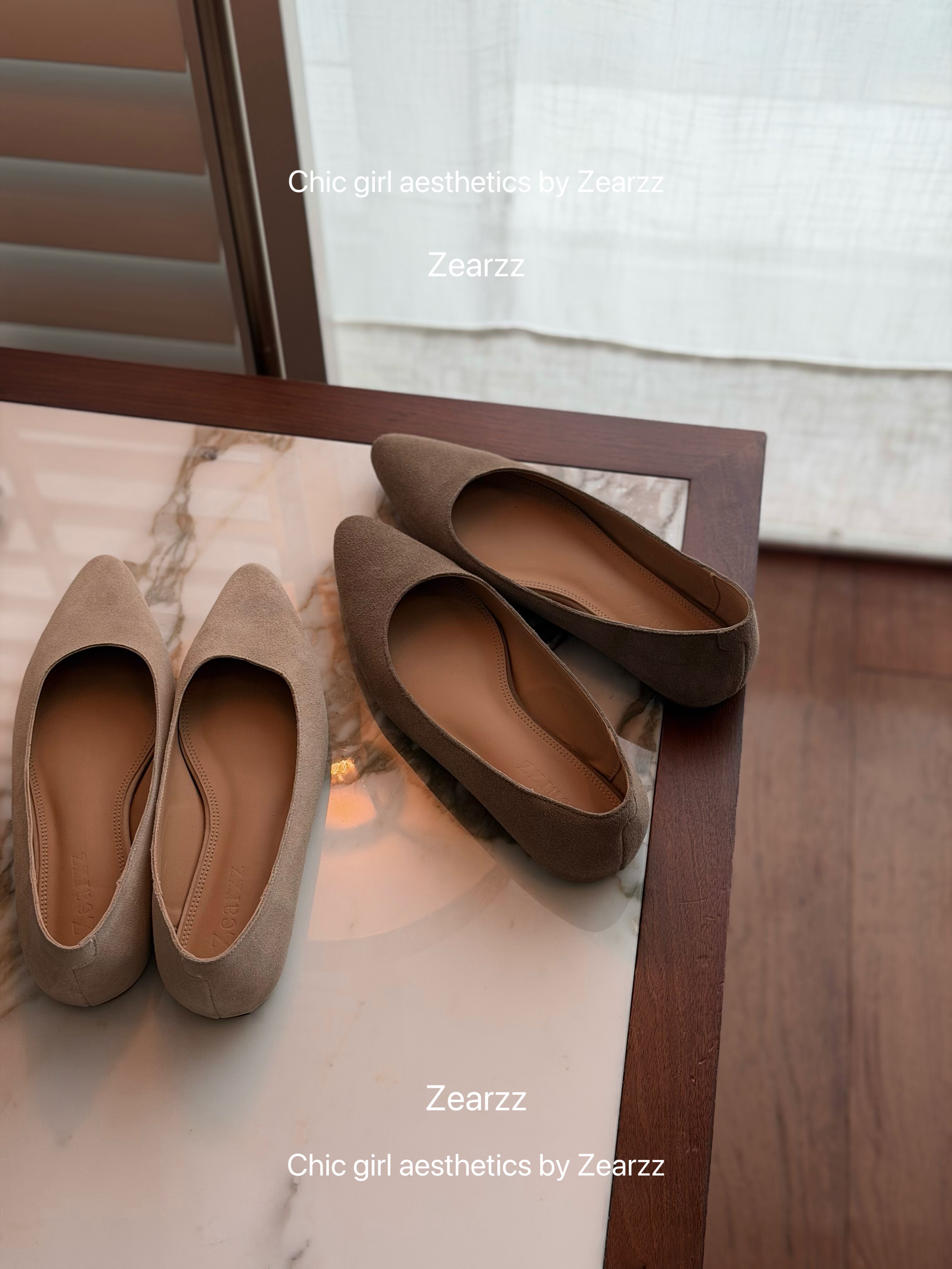 斋斋的单鞋 bi入！真皮百搭日常美丽平底尖头单鞋主图