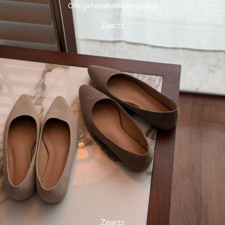 斋斋的单鞋 bi入！真皮百搭日常美丽平底尖头单鞋