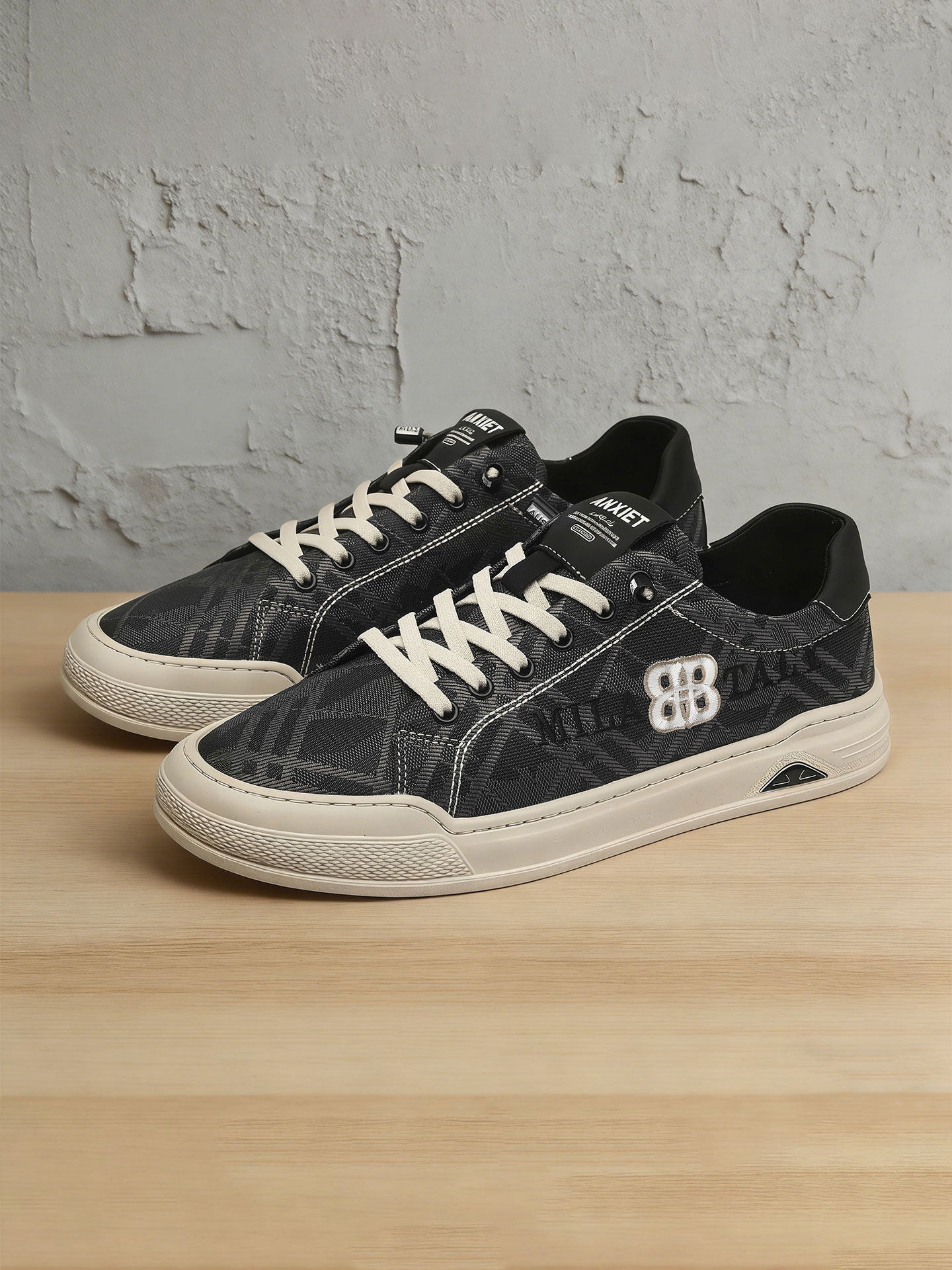 男鞋不系带夏季薄款黑色布鞋防臭轻奢男士板鞋平底舒适帆布鞋男款主图