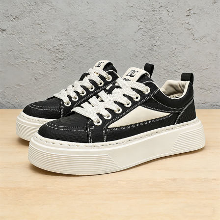 休闲鞋男款2026新款春季男鞋防水防滑增高厚底青少年潮牌男士板鞋