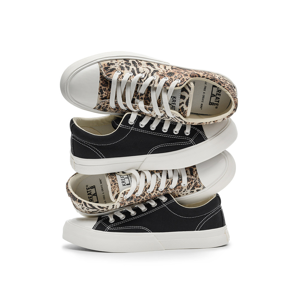 KREATE「利刃」低帮硫化运动软木厚底增高帆布鞋男通勤情侣休闲鞋主图