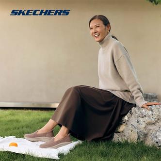 斯凯奇官方新款女鞋一脚蹬加绒保暖舒适回弹休闲鞋浅口单鞋159340主图