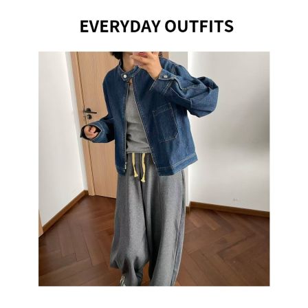 RIDA. 牛仔外套6C07休闲百搭复古宽松春夏时尚小众 797