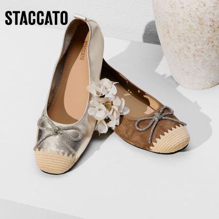 思加图2026春季新款复古芭蕾舞鞋浅口单鞋平底鞋轻便女鞋L8921AQ6