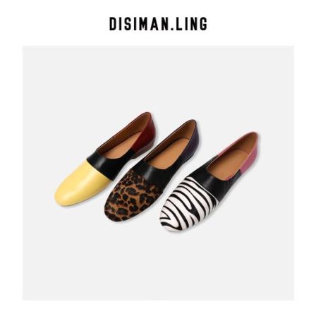 【迪丝嫚苓】多色鞋子平跟气质时尚百搭休闲拼色小众气质优雅感汉服