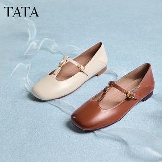 TATA他她2026春新款商场同款法式浅口玛丽珍鞋优雅单鞋女7H011AQ6主图