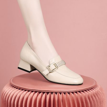 梵芮诗优雅经典纯色舒适2026新款高级粗跟单鞋-Z0068