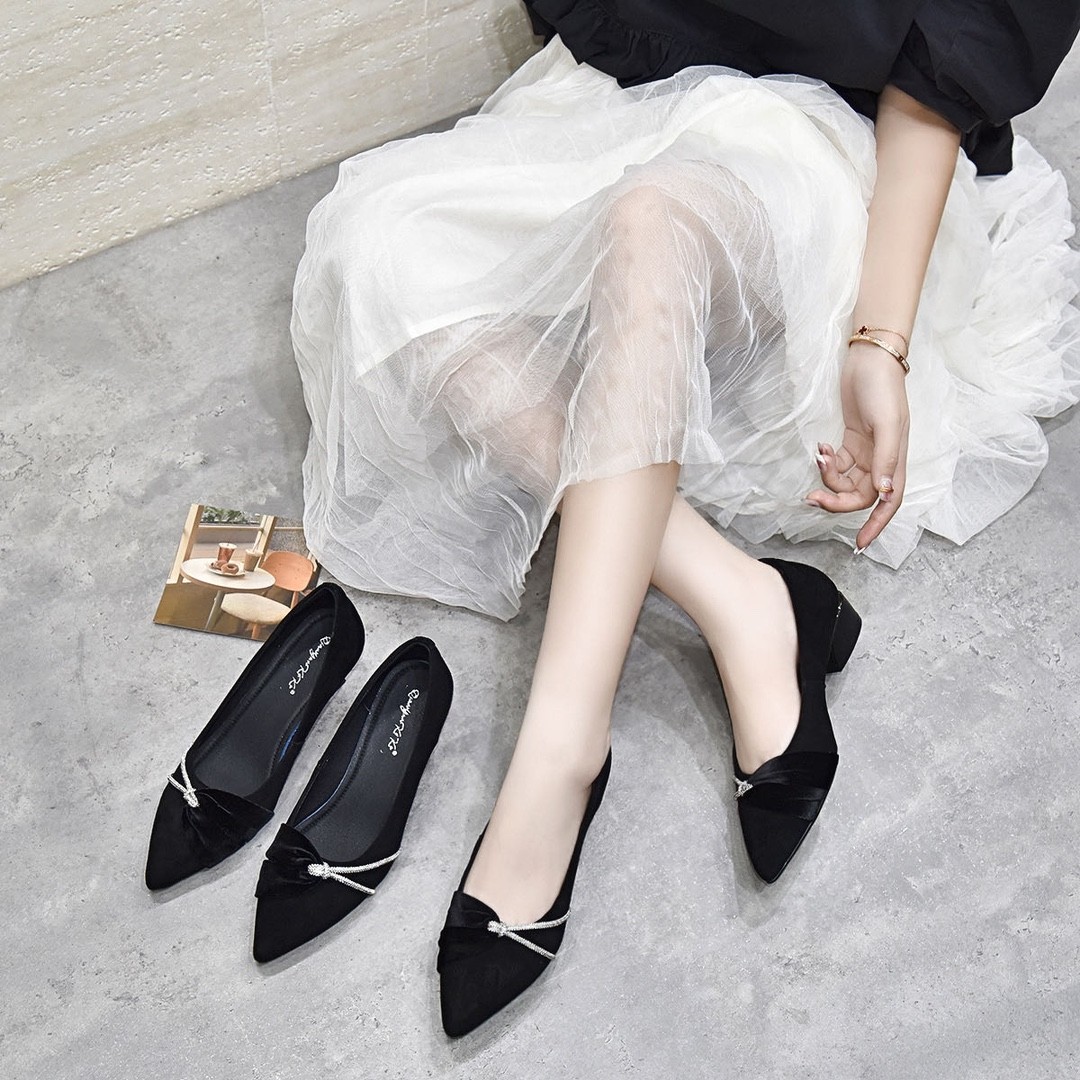 软底软皮尖头单鞋女2026春季新款浅口瓢鞋时尚百搭温柔krd5831主图