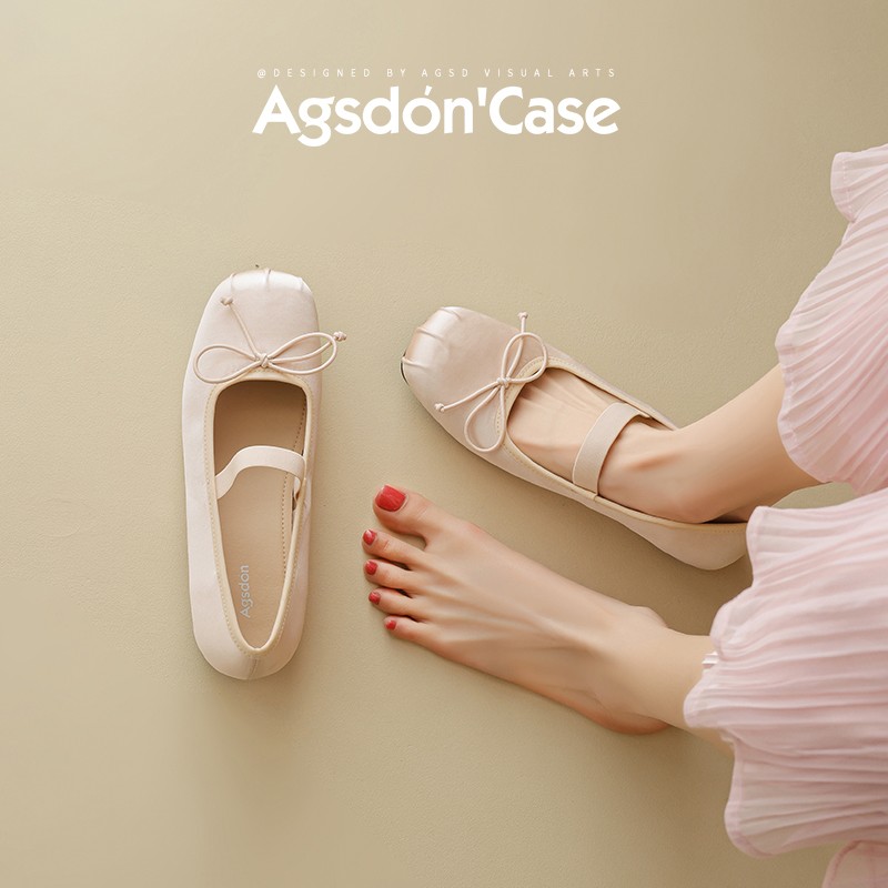 b551374绝美玛丽珍女鞋配裙子2025新款内增高绸缎芭蕾单鞋凉鞋Y主图