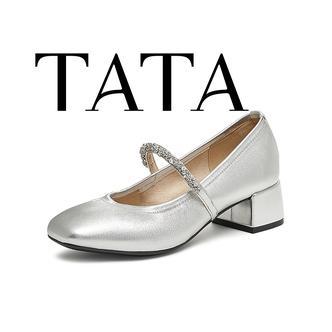 TATA他她2026春新款甜心玛丽珍鞋气质粗跟法式单鞋女鞋子7AC13AQ6