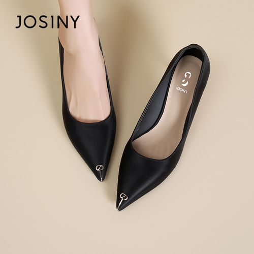 尖头细跟高跟鞋女2026春秋新款小众百搭通勤浅口软底单鞋主图