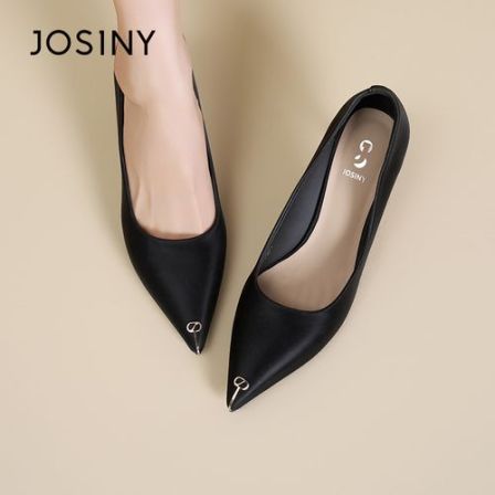 尖头细跟高跟鞋女2026春秋新款小众百搭通勤浅口软底单鞋