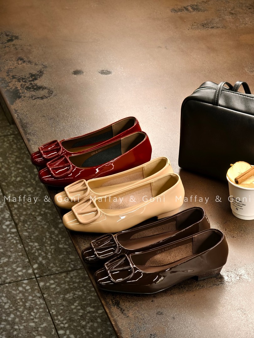 法式单鞋时尚浅口皮鞋平跟玛丽珍鞋复古夏季方头578-2主图