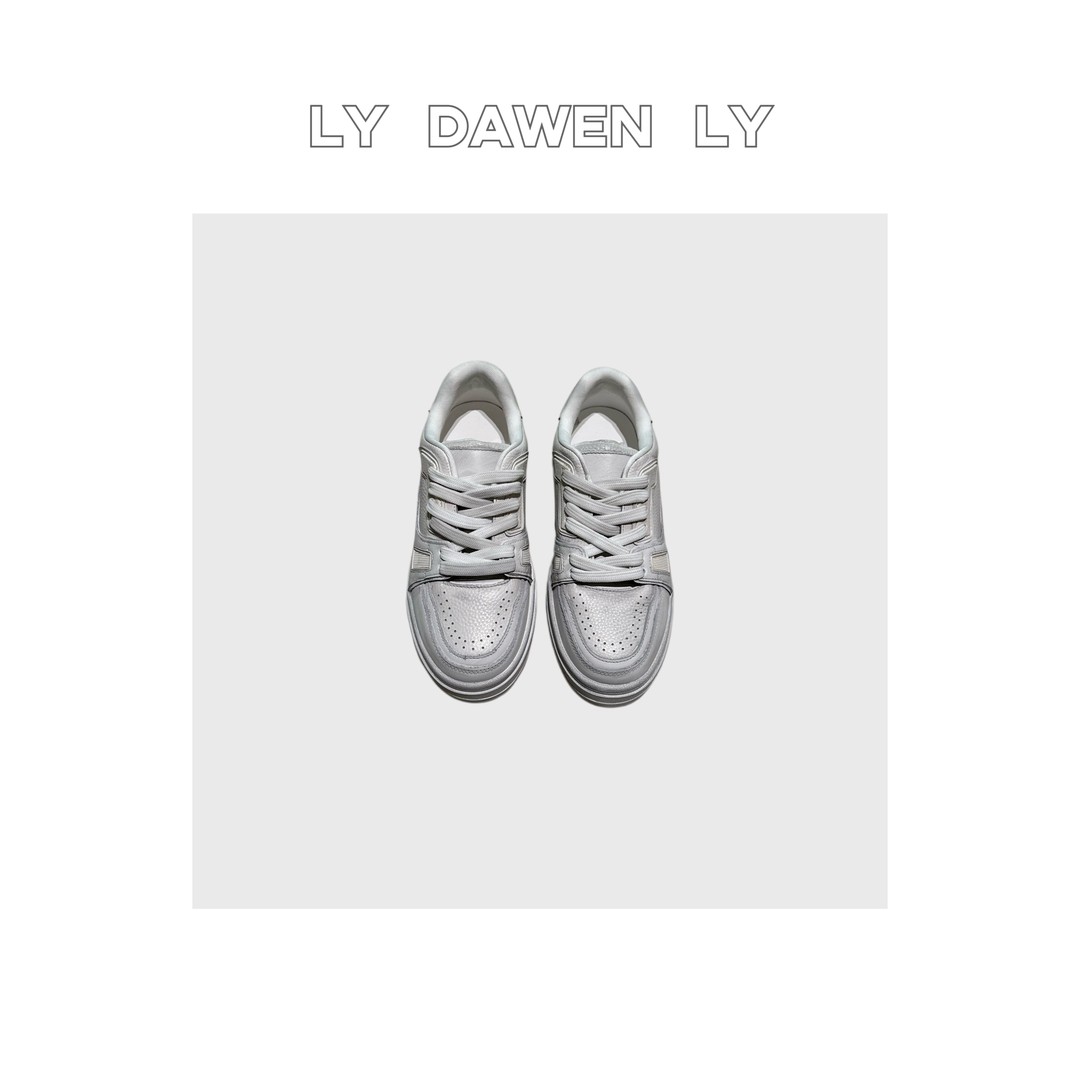 DAWEN  | INS风复古做旧擦色舒适系带休闲鞋 X254#主图