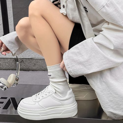 锡林高乐专属 2026 春季 真皮 厚底5公分女鞋 软皮b 百搭通勤必备主图