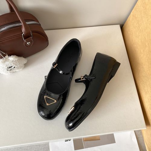 法式金属扣一字带玛丽珍鞋女2026新款优雅复古平底单鞋主图