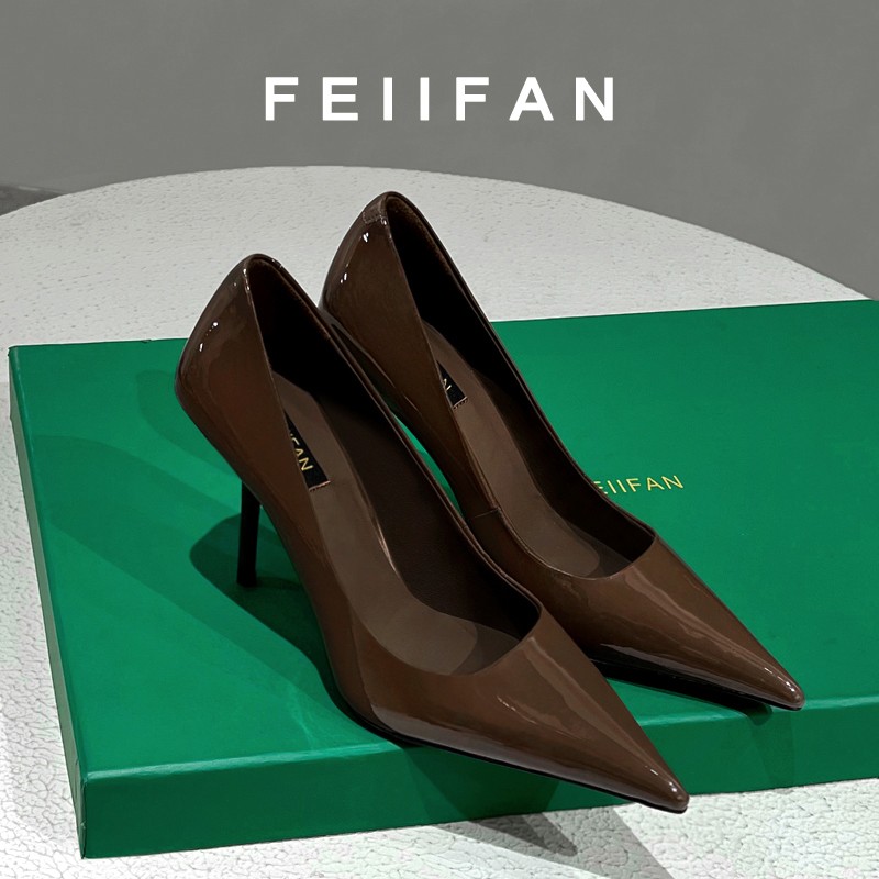 【现货】高跟鞋2025春秋季新款细跟高级感气质百搭女士尖头单鞋7674主图