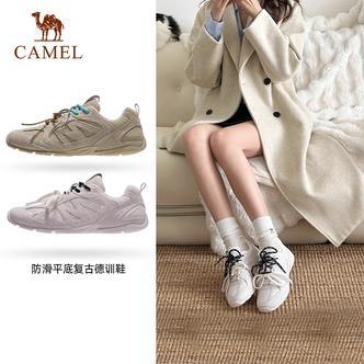 【流年】骆驼薄底鞋2025秋新款防滑耐磨德训鞋舒适时尚复古休闲鞋女