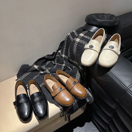 【张领领推荐】TS一脚蹬法式休闲低帮平底单鞋乐福鞋女MTB67000-X