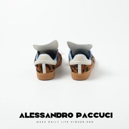 AP洛哥25229X 个性豹纹款 德训低帮运动休闲鞋@