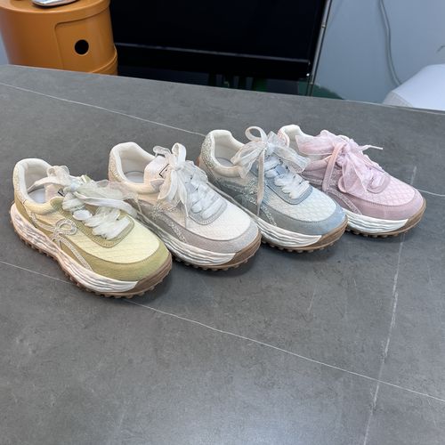 新款2025板鞋百搭德训潮运动鞋老爹鞋真皮软底314J主图