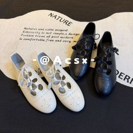 【阿茶】镂空雕花~跟高2.5CM /2026春季新款真皮手工玛丽珍单鞋女