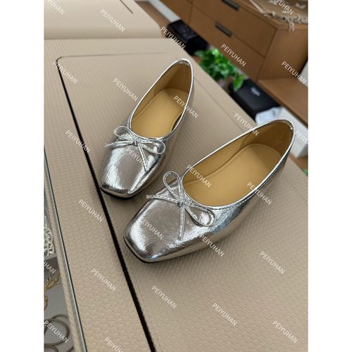 PEIERNA佩佩PC 【法式蝴蝶结单鞋】鞋子 W3794 7037067银色气质时尚主图