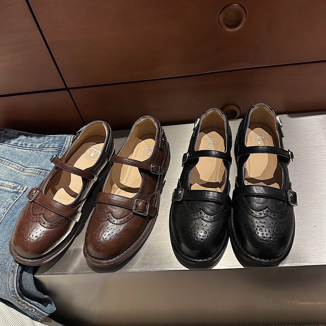 【张领领推荐】TS日系玛丽珍小皮鞋女英伦风小单鞋女MTB67002-X主图