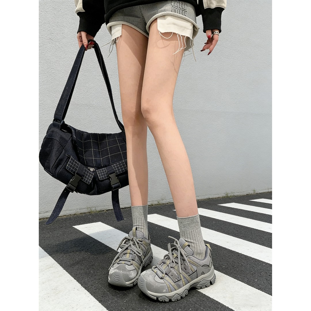 【张领领推荐】TS户外丑萌时尚百搭休闲低帮百搭休闲鞋女MTX67008-X主图