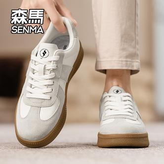 SENMA/森马男鞋春季透气复古运动休闲板鞋厚底低帮百搭阿甘德训鞋主图