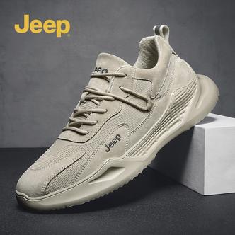 jeep吉普男鞋2026年新款春季跑步运动鞋男士网面透气休闲老爹潮鞋主图