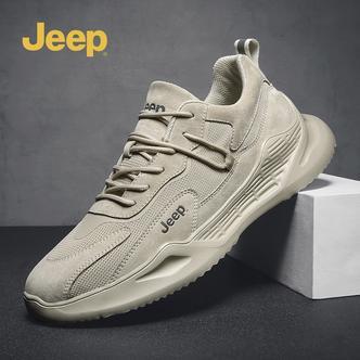 jeep吉普男鞋2026年新款春季跑步运动鞋男士网面透气休闲老爹潮鞋