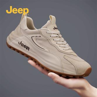 Jeep吉普夏新款男士防臭运动板鞋时尚百搭潮鞋舒适透气网面休闲鞋主图