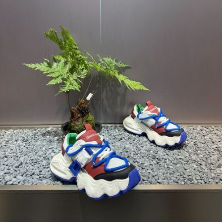 老爹鞋男款春季新款网面时尚个性厚底耐磨低帮百搭轻便运动休闲鞋