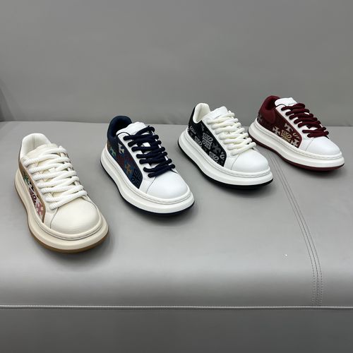 春季新款厚底透气系带低帮运动舒适时尚百搭休闲男鞋主图