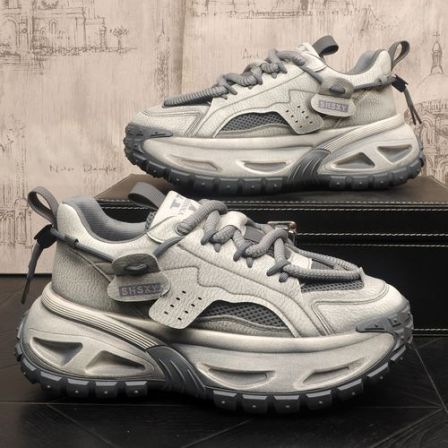 男士潮流老爹鞋百搭休闲复古透气网红运动休闲鞋轻奢高级感青年鞋