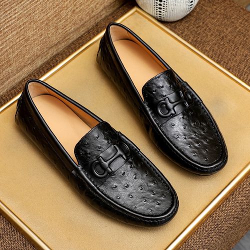 2025男士新款休闲豆豆鞋一脚蹬百搭潮流皮鞋韩版商务软底驾车鞋主图