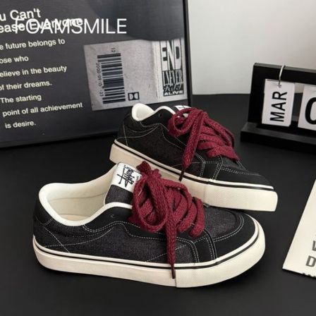  Foamsmile| 2026春季潮酷痞帅街头牛仔黑红新潮搭男鞋潮小众板鞋