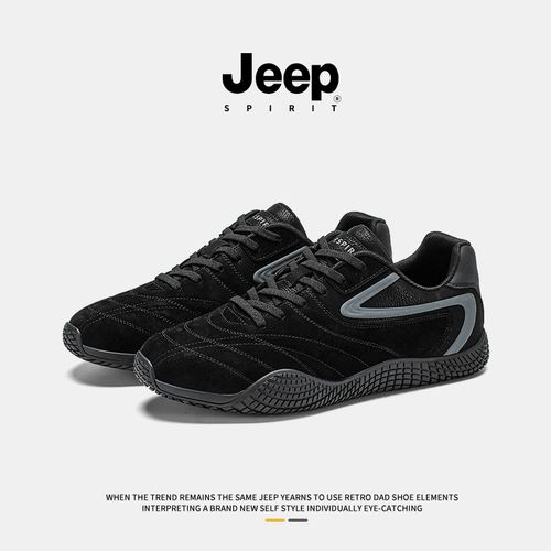 JEEPSPIRIT吉普德训鞋男2026春季新款赛车鞋复古轻便运动跑步鞋男主图