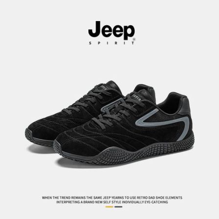 JEEPSPIRIT吉普德训鞋男2026春季新款赛车鞋复古轻便运动跑步鞋男